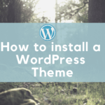 install WordPress Theme