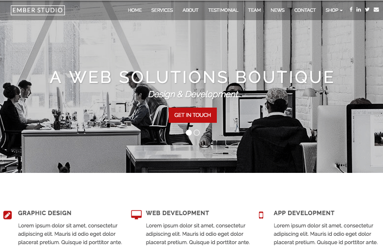 Ember WordPress Theme