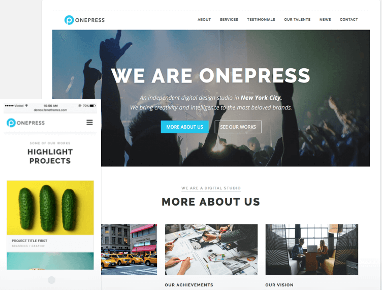 OnePress WordPress Theme