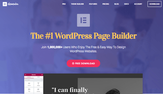 elementor page builder