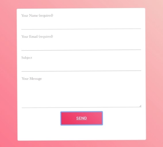 How to style contact form 7