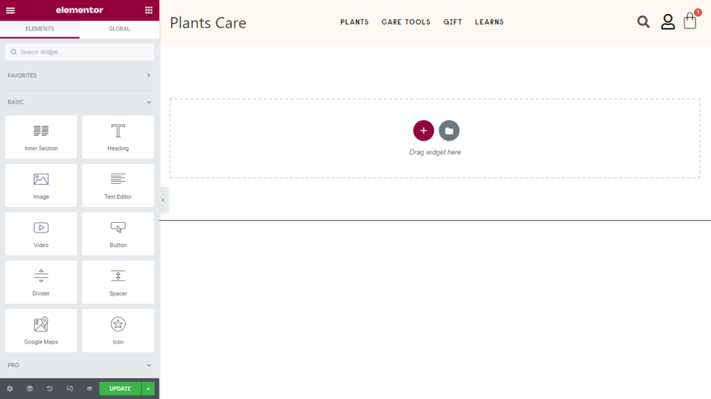 Image Gallery in Elementor