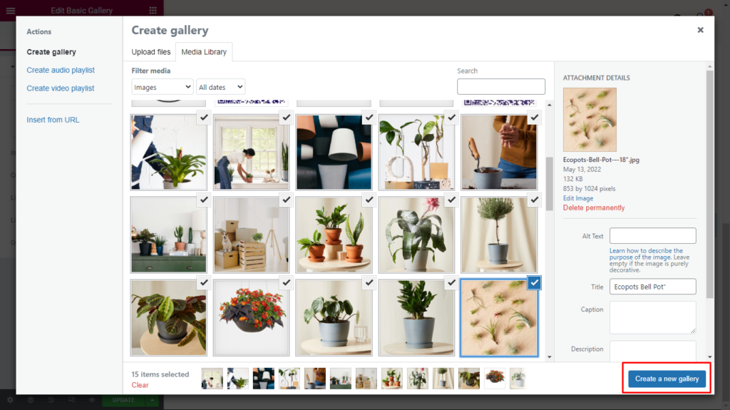 Basic Gallery Widget
