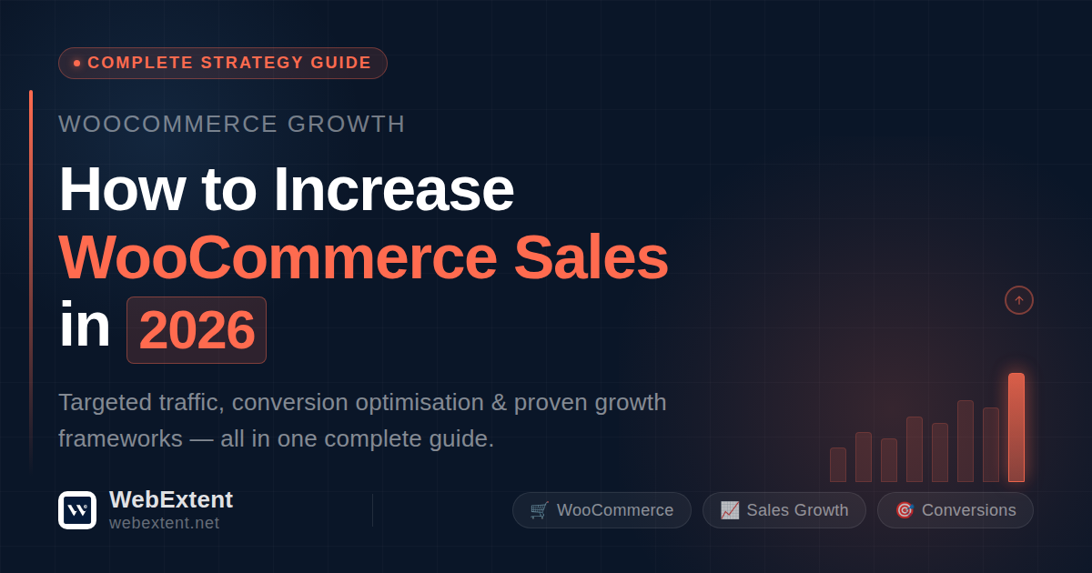 Professional illustration representing strategies to increase WooCommerce sales and grow online revenue in 2026